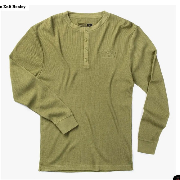 Troll Co Ironman Knit Henley MUSK Large - Picture 1 of 1